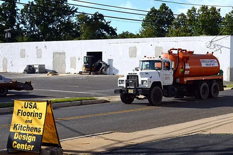 The marijuana dispensary , shown from the rear, will be on Coolidge Avenue in Bellmawr, Camden County. The site is expected to open this fall. The state Health Department issued a growing permit. TOM GRALISH / File Photograph