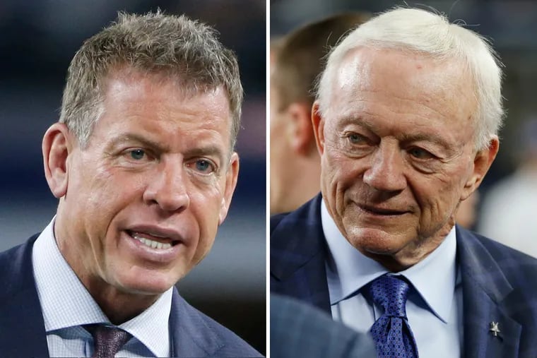 Fox Sports analysts and former Cowboys star Troy Aikman revealed he has a beef with owner Jerry Jones over his treatment of former coach and Fox Sports studio analyst Jimmy Jones.