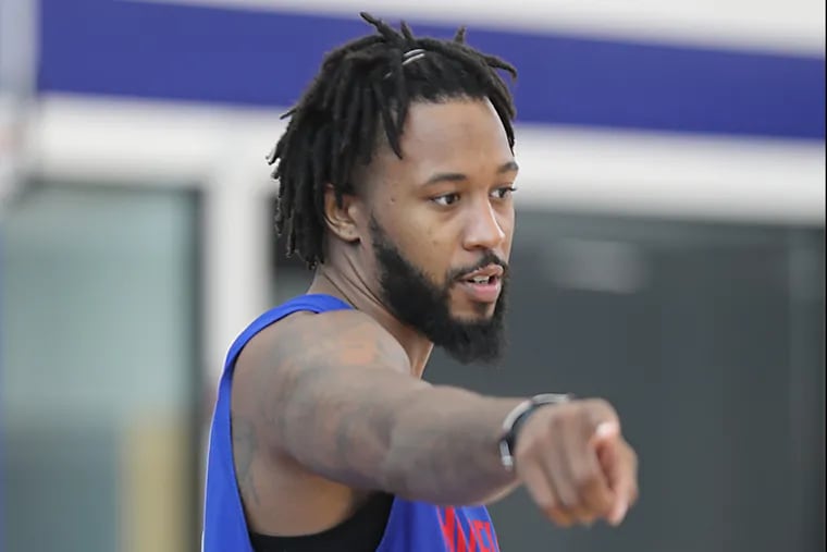 Isaiah Miles at Philadelphia 76ers Summer league minicamp at the Camden, NJ Training Complex. July 04 2018 AKIRA SUWA / For The Inquirer.