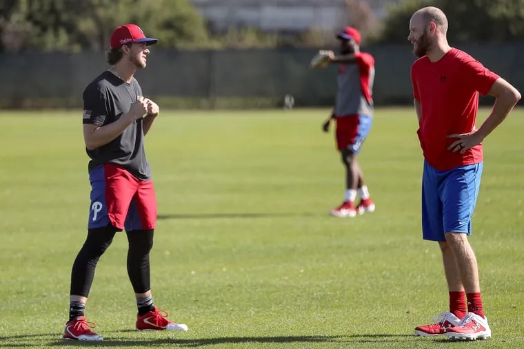 With six days off in June, the Phillies could lean heavily on coaces Aaron Nola (left) and Zack Wheeler.