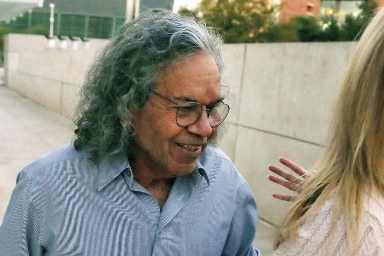 Insys Therapeutics founder John Kapoor leaves U.S. District Court in Phoenix in October, where he was arrested on charges of leading a nationwide conspiracy to bribe doctors and pharmacists to widely prescribe an opioid cancer drug for people who didn’t need it. Kapoor was arraigned in the case Thursday in federal court in Boston.