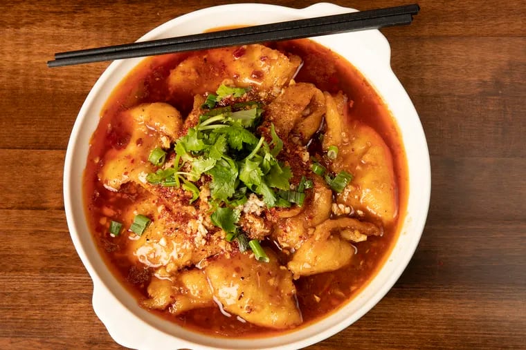 Boiled Fish w/ in Chili Sauce at Mama Wong in Exton, Pa., on Thursday, July 11, 2019.