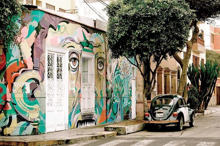 Street art in the bohemian neighbrohood of Barranco in Lima, Peru. Credit: Diana Bauza