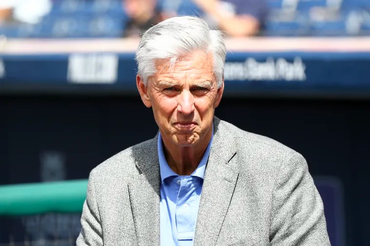 Phillies president of baseball operations Dave Dombrowski before the game against New York Mets on June 24.