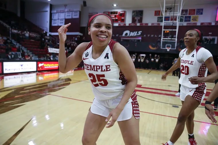 Mia Davis starred for Temple from 2017-22 and finished with 2,376 career points.