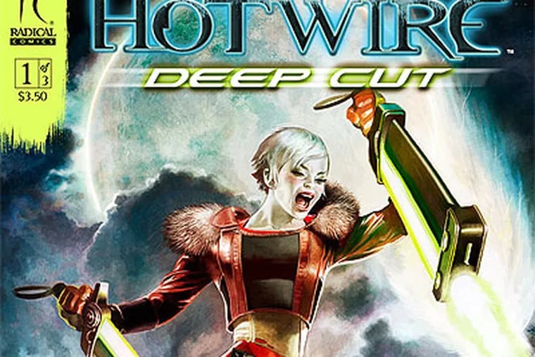 Unbelieving futuristic exorcist Alice Hotwire returns in the first issue of Radical's new "Hotwire: Deep Cut."