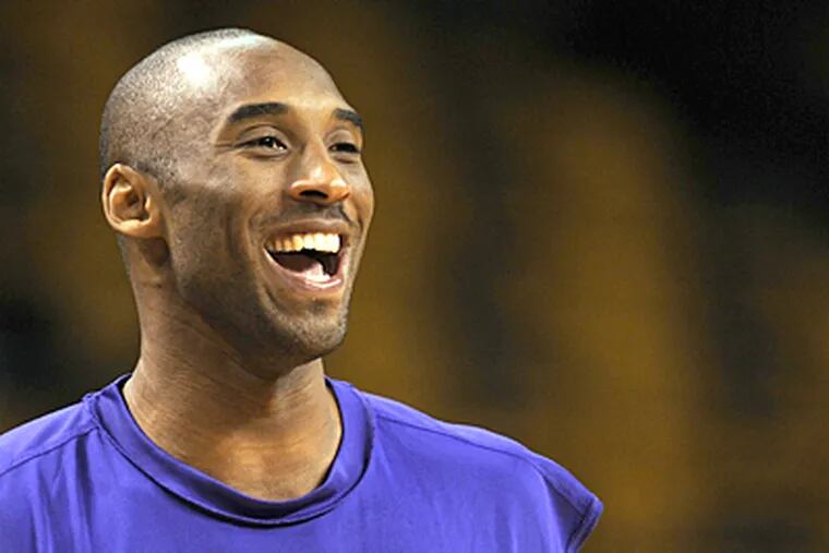 Kobe Bryant said that after three games of poor shooting against the Celtics this season, perhaps "it just means I'm due." In the opening game of the NBA Finals, the Lakers star shot 9 for 26