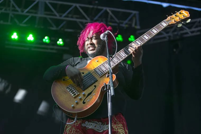 Thundercat performs at the 10th annual Roots Picnic, an all day affair featuring The Roots, Pharrell, Solange, and many others, at the Festival Pier on Saturday, June 3, 2017.