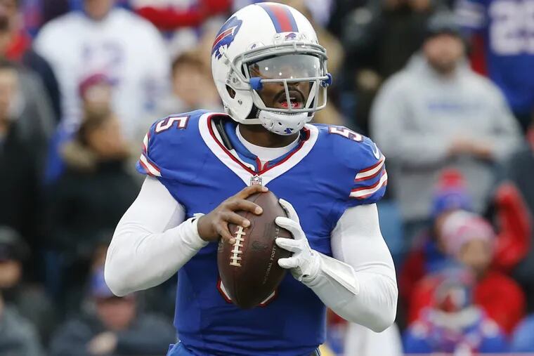 Bills quarterback Tyrod Taylor has come on strong lately. (Associated Press)