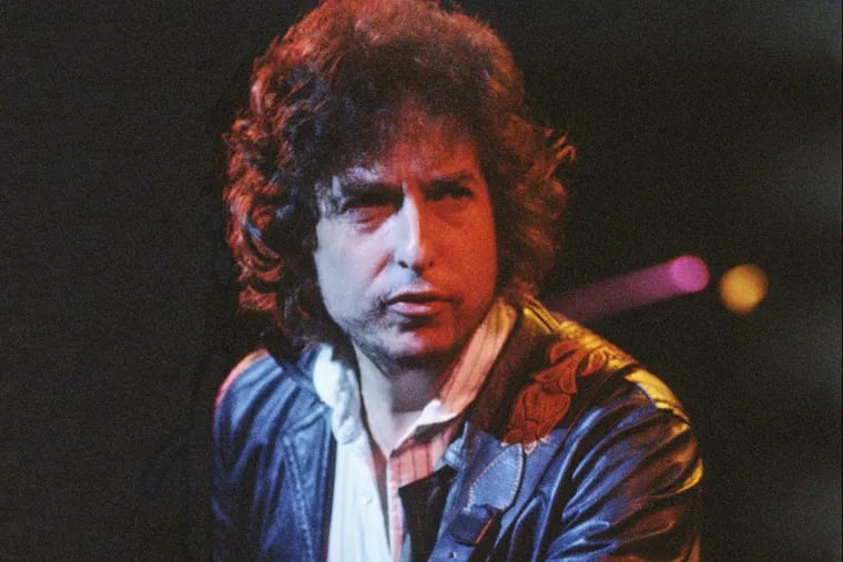 Bob Dylan at the Warfield Theatre, San Francisco, in November 1979. The ‘Trouble No More’ box explores his religious years.