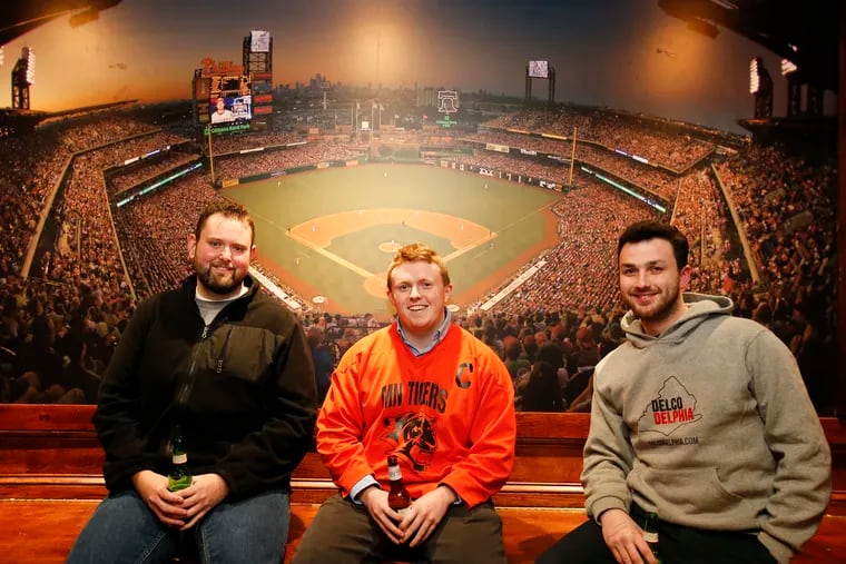 The DelcoDelphia crew (from left): Eric Quinn, Mike Cloran, and Brendan Feeney. Over time, the brand evolved from blog to social-media-focused platform.