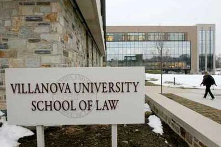 Villanova Law says its pre-2010 admissions data was inflated