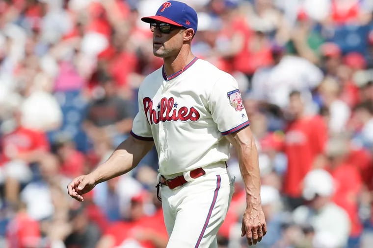 Gabe Kapler and the Phillies are trying to find a way to get by with a banged up bullpen.