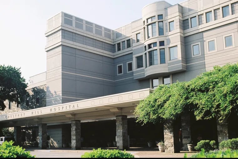 Tower Health is downsizing at Chestnut Hill Hospital, shown here, and Pottstown Hospital.