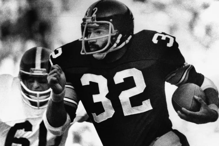 Pittsburgh Steelers running back Franco Harris won four Super Bowls.
