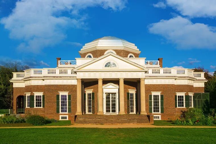Monticello, the Virginia estate of Thomas Jefferson.