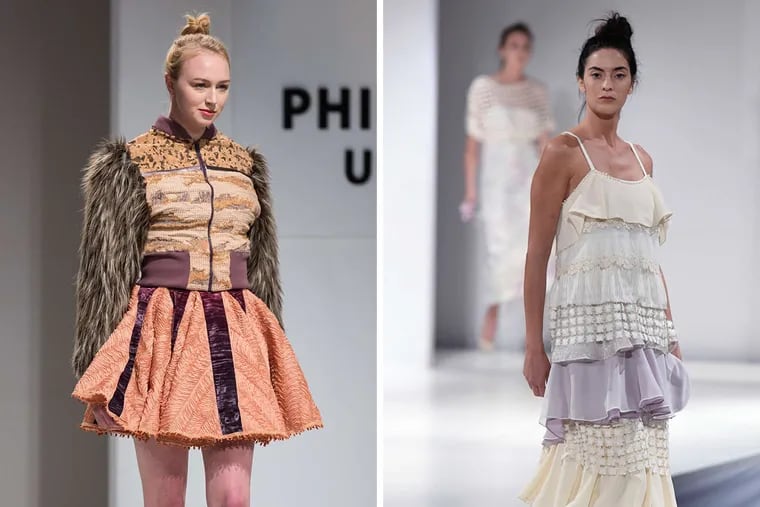 Looks from Philadelphia University students' collections.