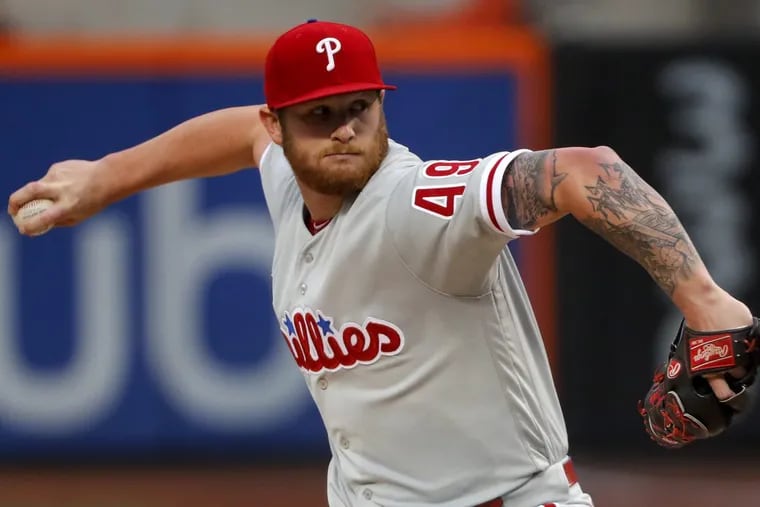 Phillies pitcher Ben Lively delivers to the  Mets during the first inning on Friday.