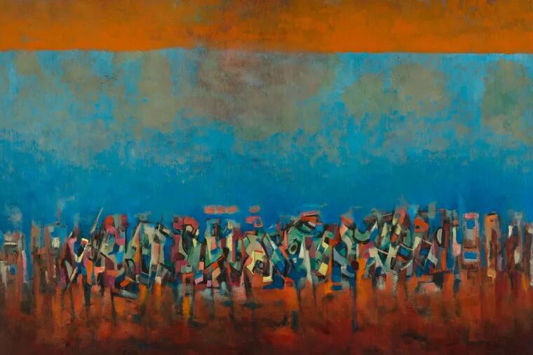&quot;Title Unknown (March on Washington)&quot; by Norman Lewis.