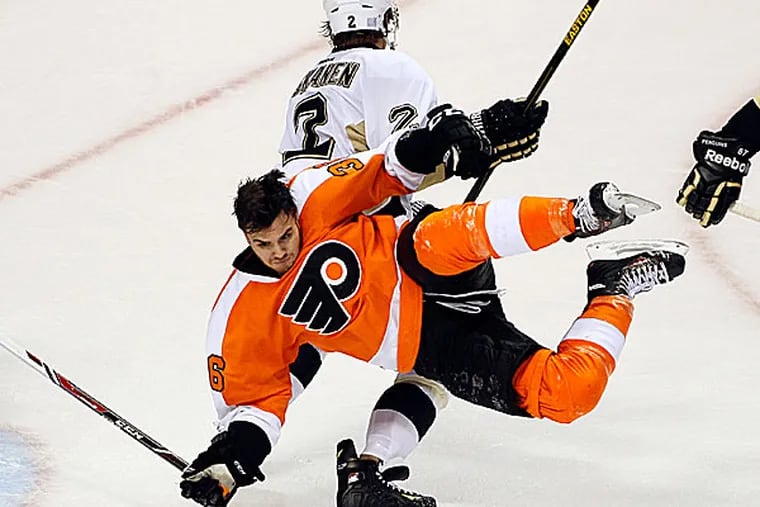 The Flyers' Zac Rinaldo. (Tom Mihalek/AP)