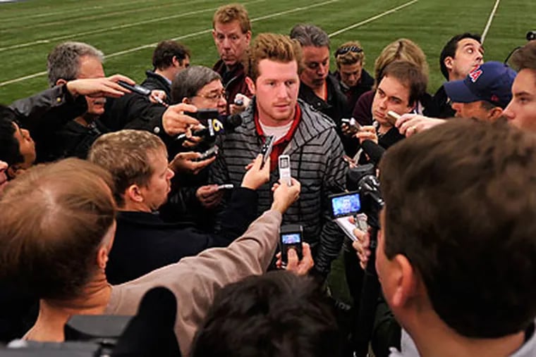 "I should have walked away," Matt McGloin said of a fight Saturday with teammate Curtis Drake. (Nabil K. Mark/Centre Daily Times/AP)