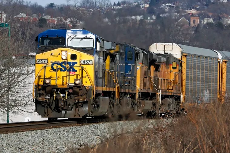 FILE photo of a CSX freight train.