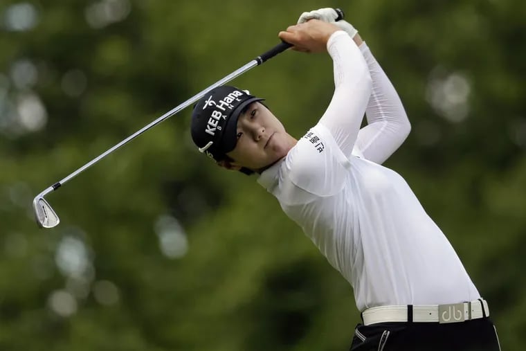 South Korea’s Sung Hyun Park tees off on the fourth hole during the final round of the U.S. Women’s Open on Sunday.