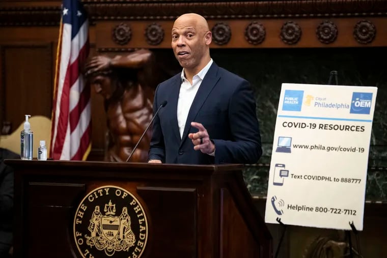 Philadelphia Schools Superintendent William Hite speaks during a press conference about the coronavirus at City Hall in Philadelphia, Pa. on Wednesday, March 18, 2020.