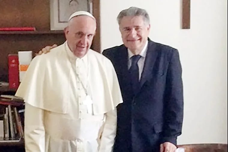 Pope Francis and his close friend, Argentina's Rabbi Abraham Skorka. The two men bonded over football [soccer]. (Photo courtesy Rabbi Abraham Skorka)