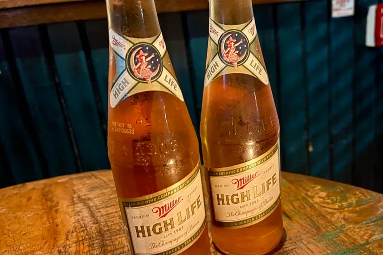 Two Lo-Lifes at the International Bar in Kensington. General Manager Ceallaigh Corbishley calls it "a High Life with seasoning."