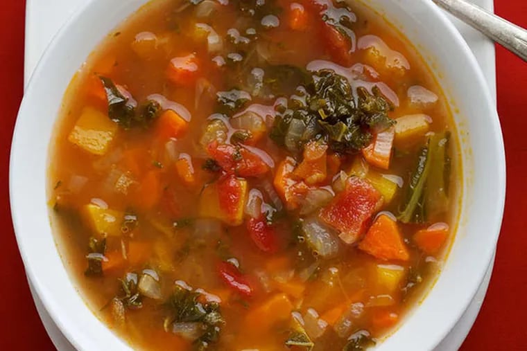 Autumn Vegetable Soup. (The Washington Post/Deb Lindsey)