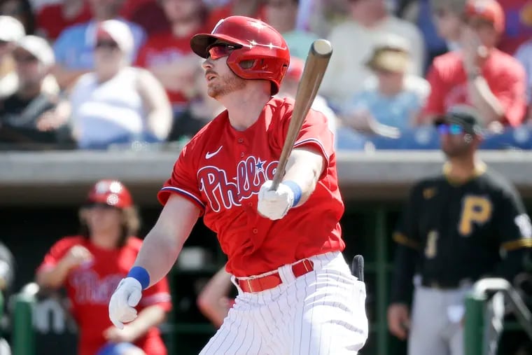 Kyle Garlick was one of several Phillies players sent to triple A on Thursday.