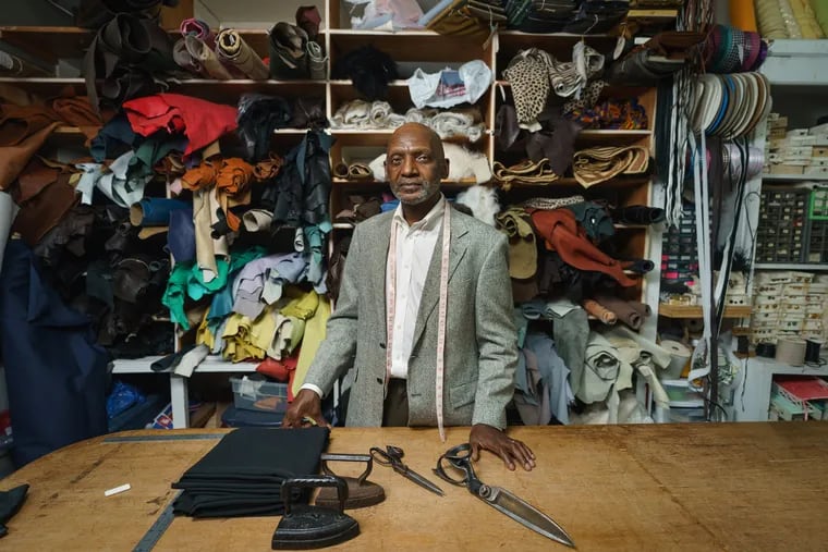 Larnell Baldwin, owner of Baldwin Fine Custom Tailoring, has been in the same Queen Village location for 40 years. Last week, his store was looted during the George Floyd protests, but his son and former student helped raise more than $30,000.
