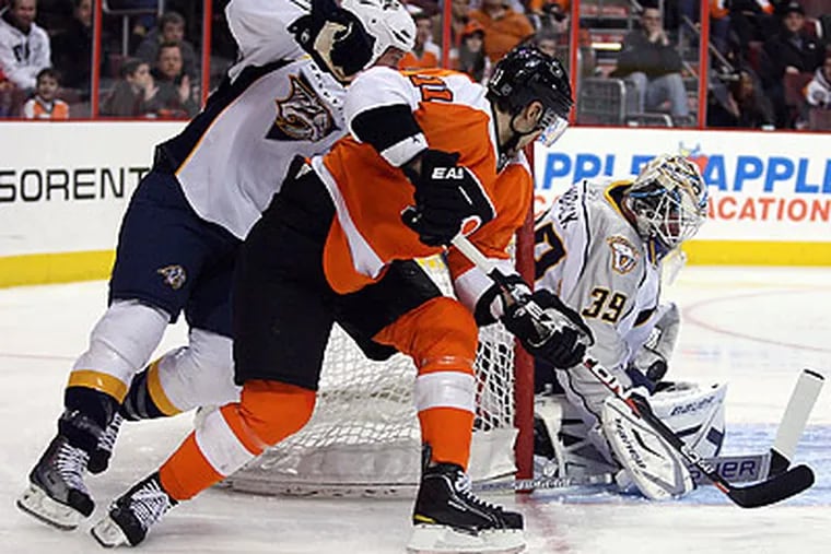 The Flyers' penalty-killing unit has struggled in Blair Betts' absence. (Yong Kim/Staff file photo)