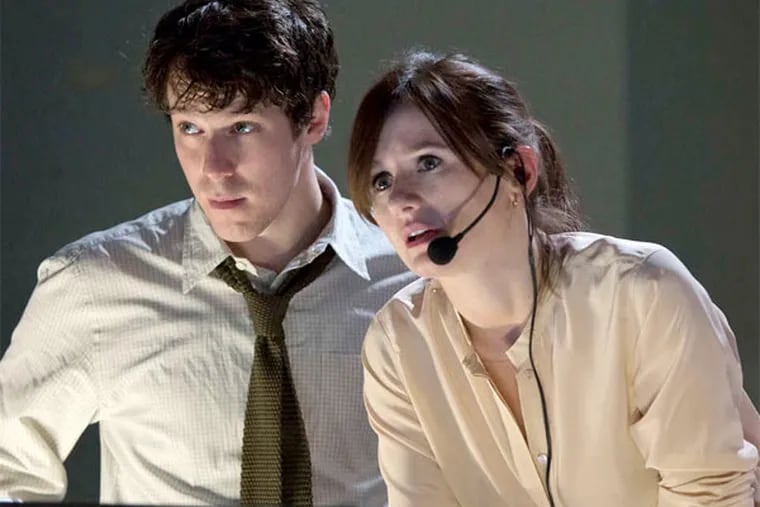John Gallagher Jr. and Emily Mortimer are ready to report for duty as the Aaron Sorkin drama &quot;The Newsroom&quot; returns Sunday.