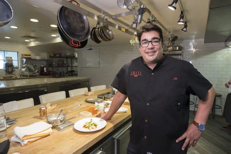 Chef Jose Garces in his test kitchen at 2401 Walnut St. on April 25, 2018.