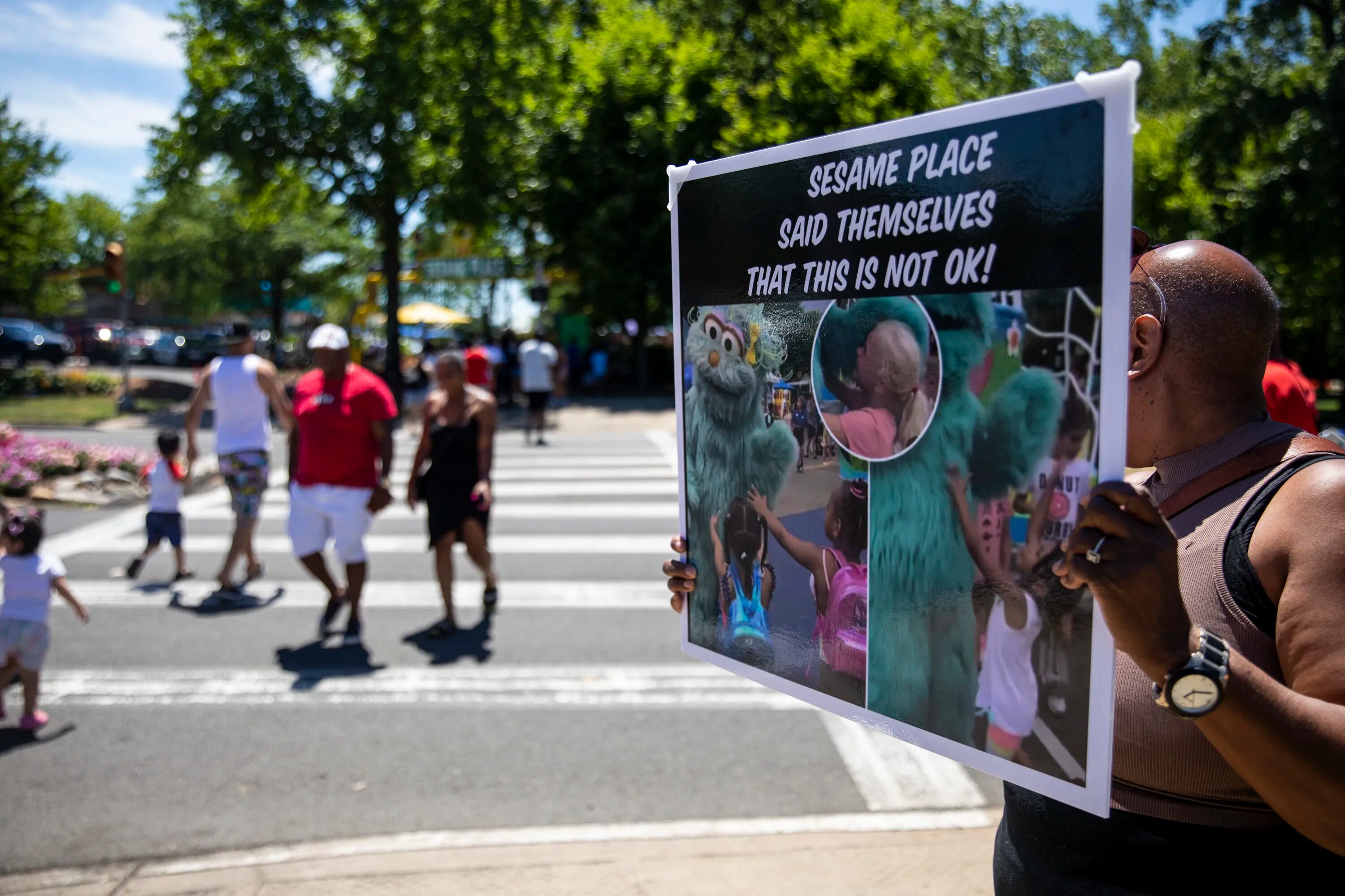 Protesters again targeted Sesame Place over snubbing of Black children - The Philadelphia Inquirer
