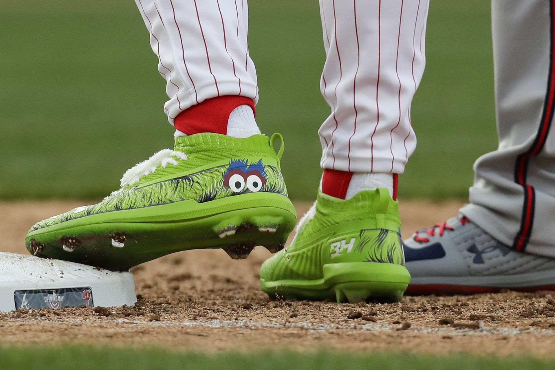 The story behind Phillies star Bryce Harper's new Phanatic-themed cleats