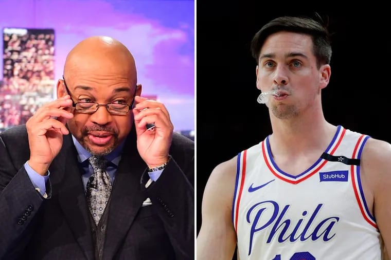 ESPN’s Michael Wilbon went on an angry tirade about T.J. McConnell’s hand gesture during Tuesday’s episode of “PTI.”