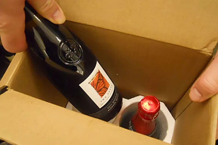The Pennsylvania Liquor Control Board is allowing shipments to consumers' homes under a pilot program started last week.