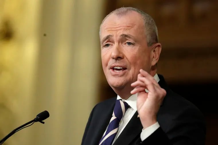 New Jersey Gov. Phil Murphy delivers remarks during his first State of the State address, Tuesday, Jan. 15, 2019, in Trenton, N.J. On Thursday, Murphy and the Democratic leaders of the Legislature said they've reached a deal to raise the state's minimum wage to $15 an hour by 2024. (AP Photo/Julio Cortez)