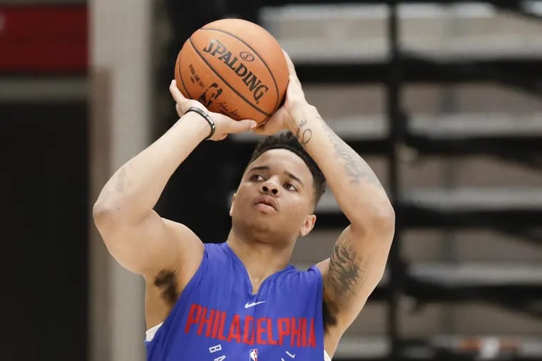 Sixers guard Markelle Fultz is "back to foundational-type stuff" in regards to shooting drills