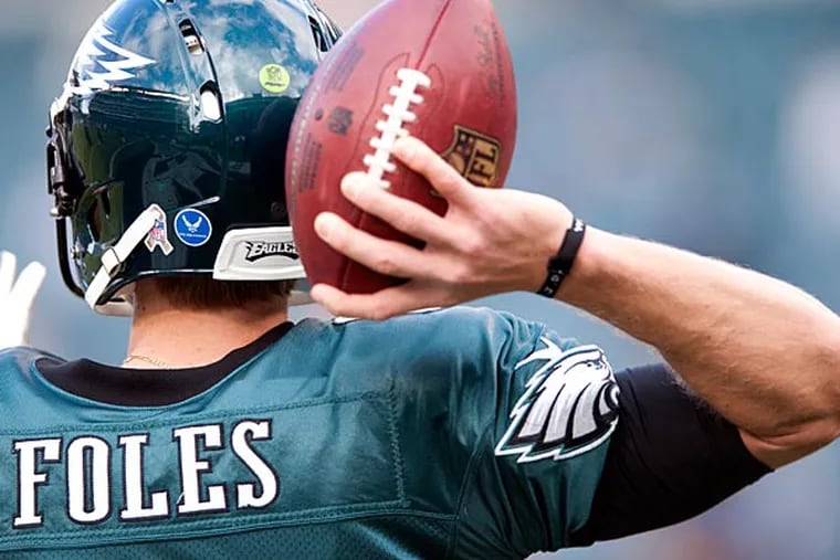 Eagles quarterback Nick Foles. (AP Photo/Michael Perez)