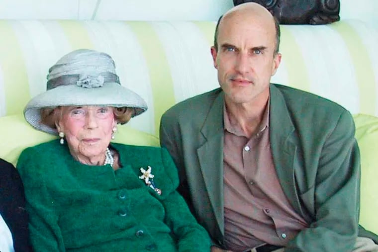 The late millionaire socialite Brooke Astor and grandson Philip Marshall.