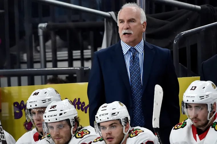 Joel Quenneville, shown coaching Chicago last season, could be headed to Florida to coach the Panthers.