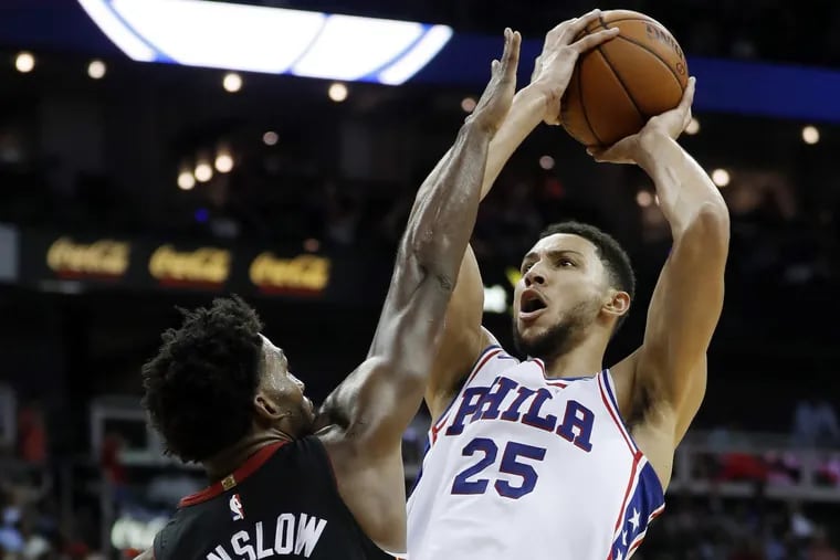 Sixers point guard Ben Simmons dominated on Friday against the Heat.