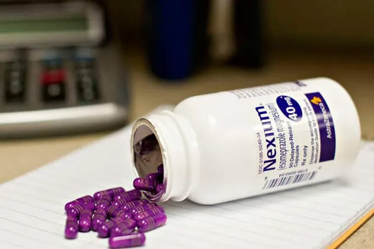 Nexium, for heartburn, was among drugs the team studied that were not previously known to have targets related to time of day.
