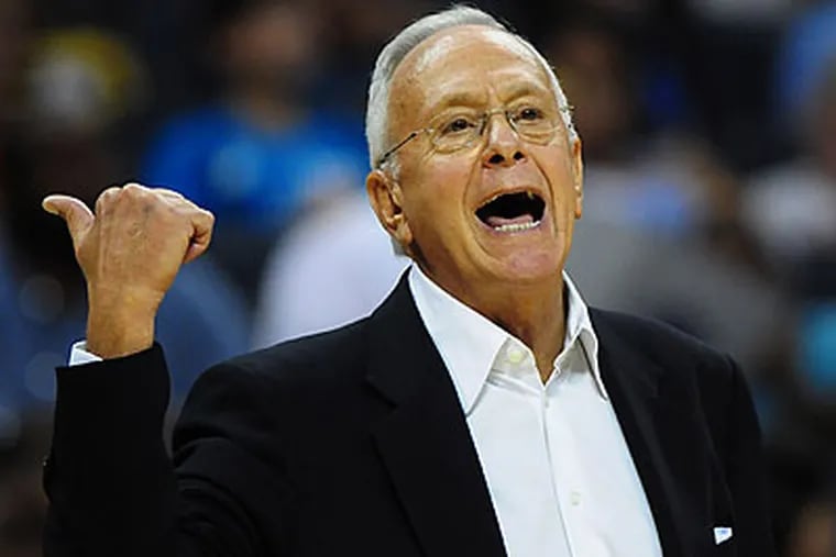 Former 76ers coach Larry Brown said he isn't surprised the team is up for sale. (Jeff Siner/Charlotte Observer/MCT)