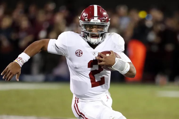 Quarterback Jalen Hurts and his Alabama teammates will renew their rivalry with Auburn this weekend.
