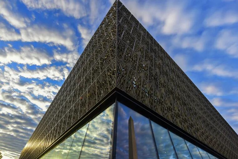 The Smithsonian Institute's National Museum of African American
History and Culture sits near the Washington Monument.